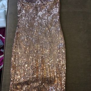 Sequins Detailed Party Dress